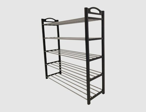 Bild 2 von Schuhregal 5 Ablagen Schwarz