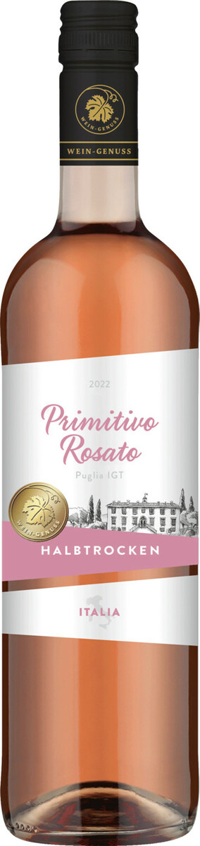 Bild 1 von Rheinberg Kellerei Primitivo Rosato Puglia halbtrocken IGT 0,75L