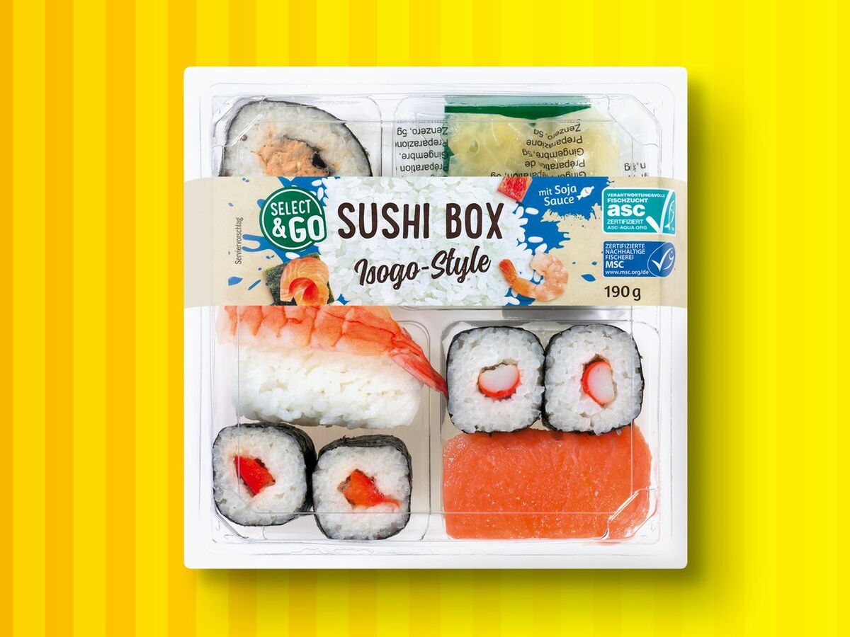 Bild 1 von Select & Go ASC/MSC Sushi Box, 
         190/200 g