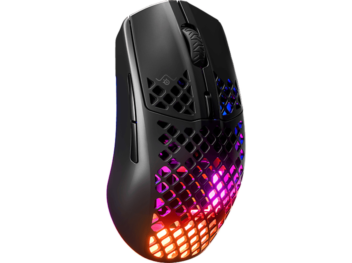 Bild 1 von STEELSERIES Aerox 3 Wireless 2022 Gaming Maus, Mattschwarz, Mattschwarz