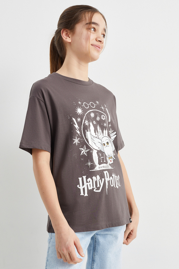 Bild 1 von C&A Harry Potter-Kurzarmshirt, Grau, Größe: 128