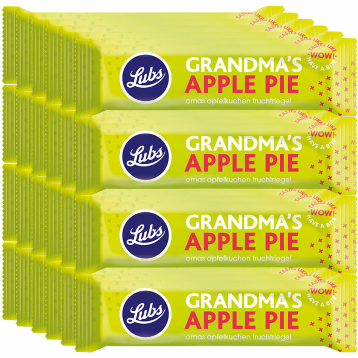 Bild 1 von Lubs BIO Fruchtriegel Apple Pie, 24er Pack