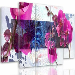 5-tlg. Leinwandbilder-Set Orchid Composition 1