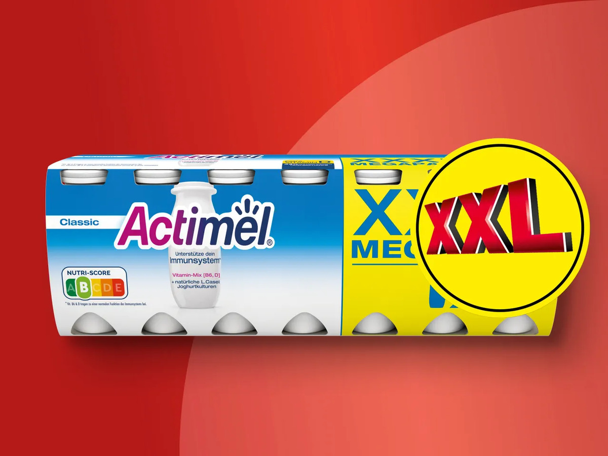Bild 1 von Danone Actimel Drink XXXL Megapack, 
         14x 100 g