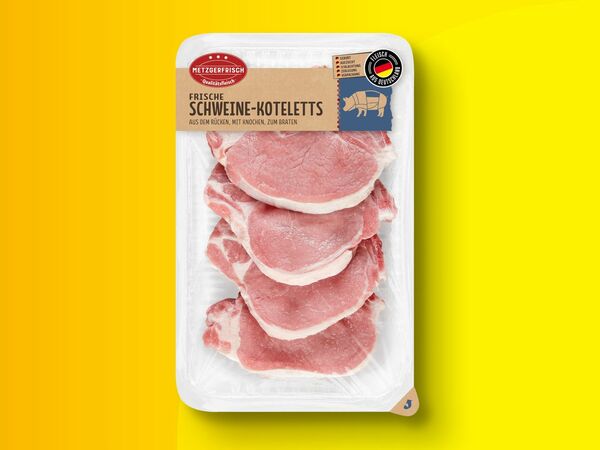 Bild 1 von Metzgerfrisch Frische Schweine-Koteletts, 
         700 g