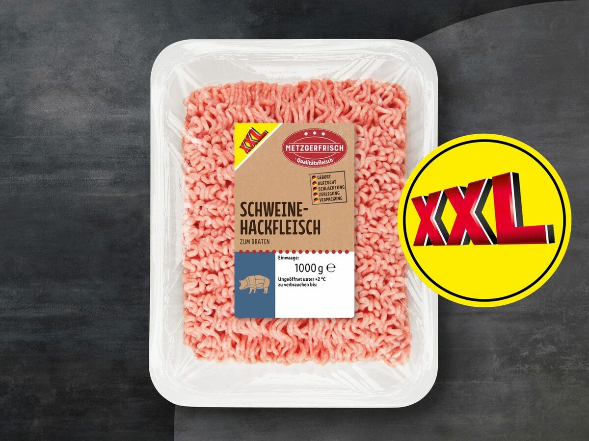 Bild 1 von Metzgerfrisch Frisches Schweine-Hackfleisch XXL, 
         1 kg