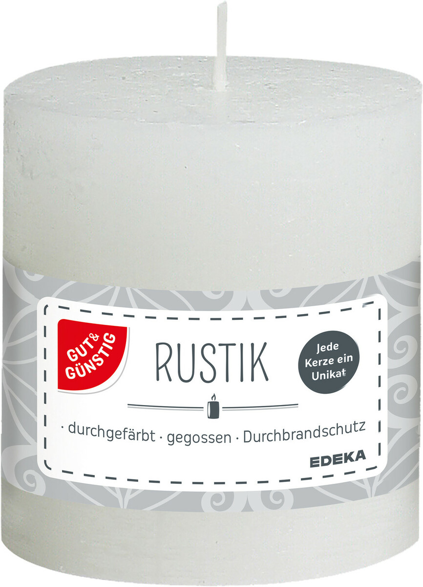 Bild 1 von Gut & Günstig Rustikstumpe weiß 8x7cm 1 ST