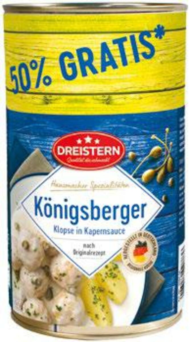 Bild 1 von Dreistern Königsberger Klopse