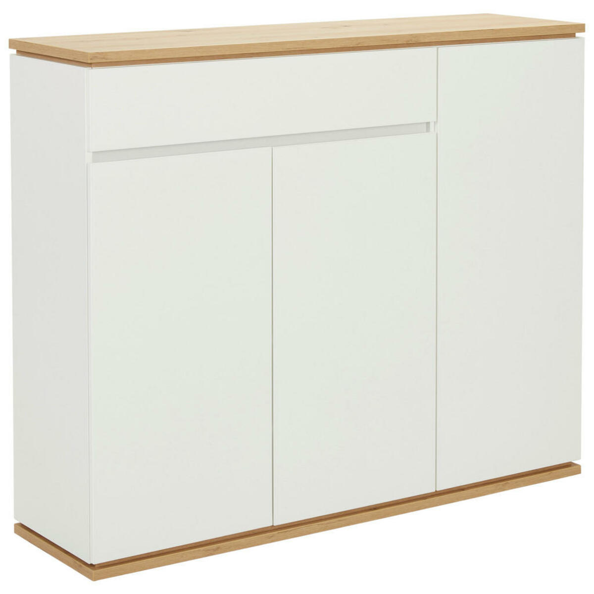 Bild 1 von Xora Schuhschrank, Weiß, Eiche Artisan, Holzwerkstoff, 7 Fächer, 1 Schubladen, 135x112x38 cm, Typenauswahl, Beimöbel erhältlich, Garderobe, Schuhaufbewahrung, Schuhschränke