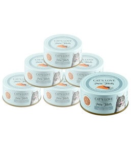 CAT'S LOVE Ergänzungsfutter für Katzen Pure Filets, Adult, 6 x 100 g