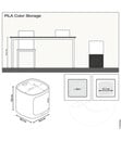Bild 2 von LECHUZA® Kunststoff-Stapelmodul Pila Color Storage, quadratisch, ca. B35/H33/T35 cm