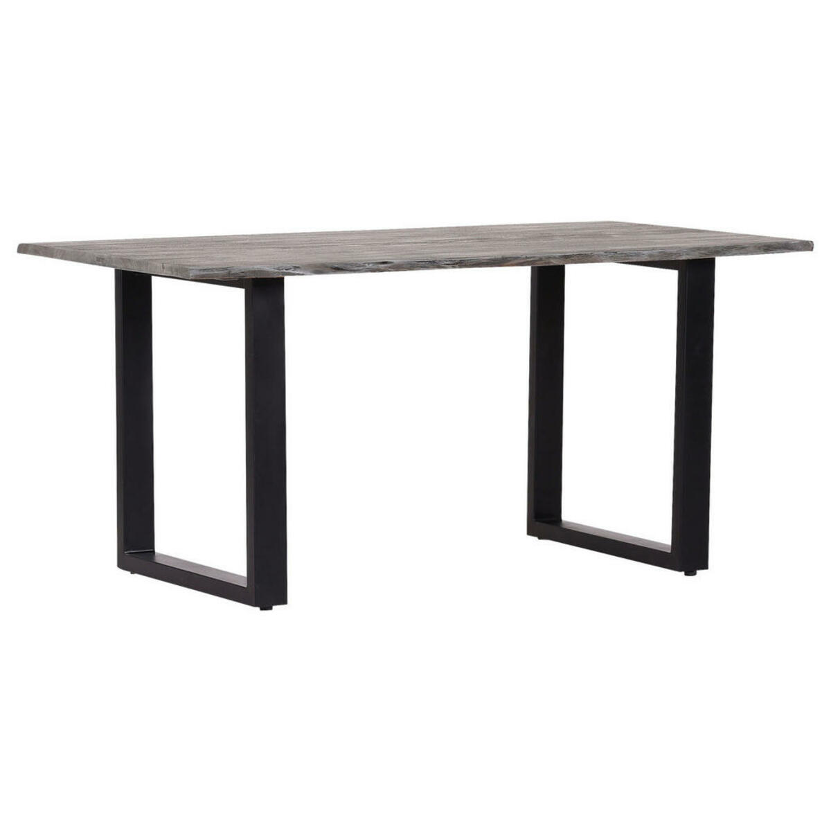 Bild 1 von Landscape Esstisch, Grau, Holz, Akazie, massiv, U-Form, 90x76 cm, Variantenauswahl, Esszimmer, Tische, Esstische, Baumkantentische