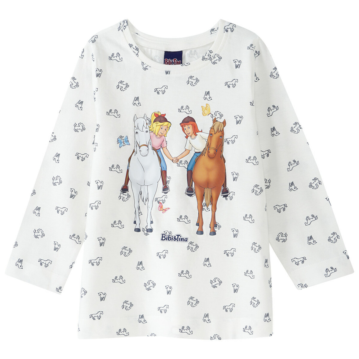 Bild 1 von Bibi & Tina Langarmshirt mit Print WEISS