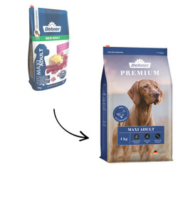 Dehner Premium Trockenfutter für Hunde Maxi Adult, Ente & Kartoffel