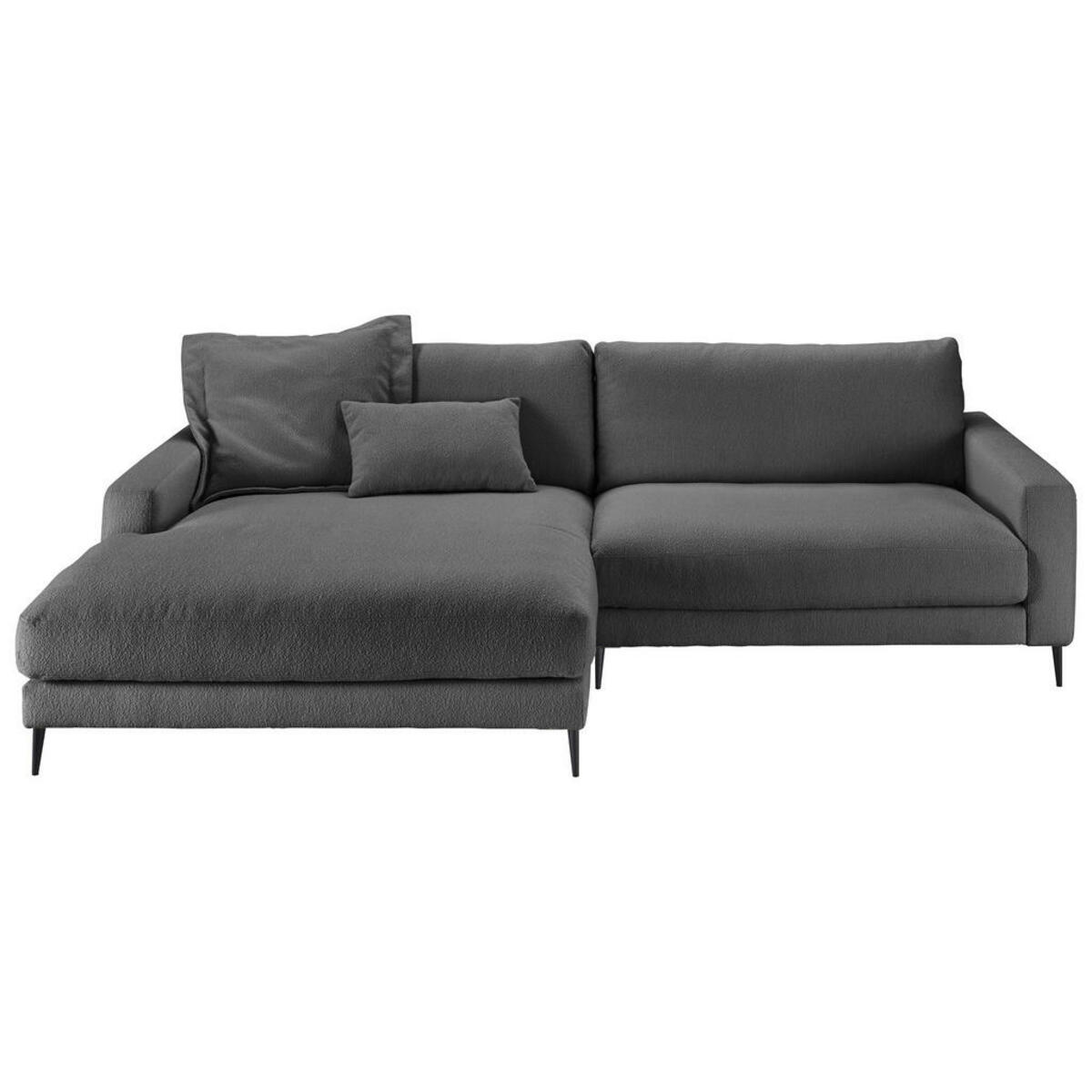 Bild 1 von Pure Home Lifestyle Ecksofa, Anthrazit, Textil, 4-Sitzer, Ottomane links, L-Form, 272x190 cm, Goldenes M, Dgm, Typenauswahl, Fußauswahl, Stoffauswahl, planbar, seitenverkehrt erhältlich, Hocker Rü
