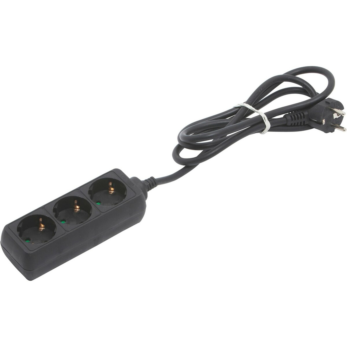 Bild 1 von Steckdosenleiste 3-fach Schwarz 1,4 m