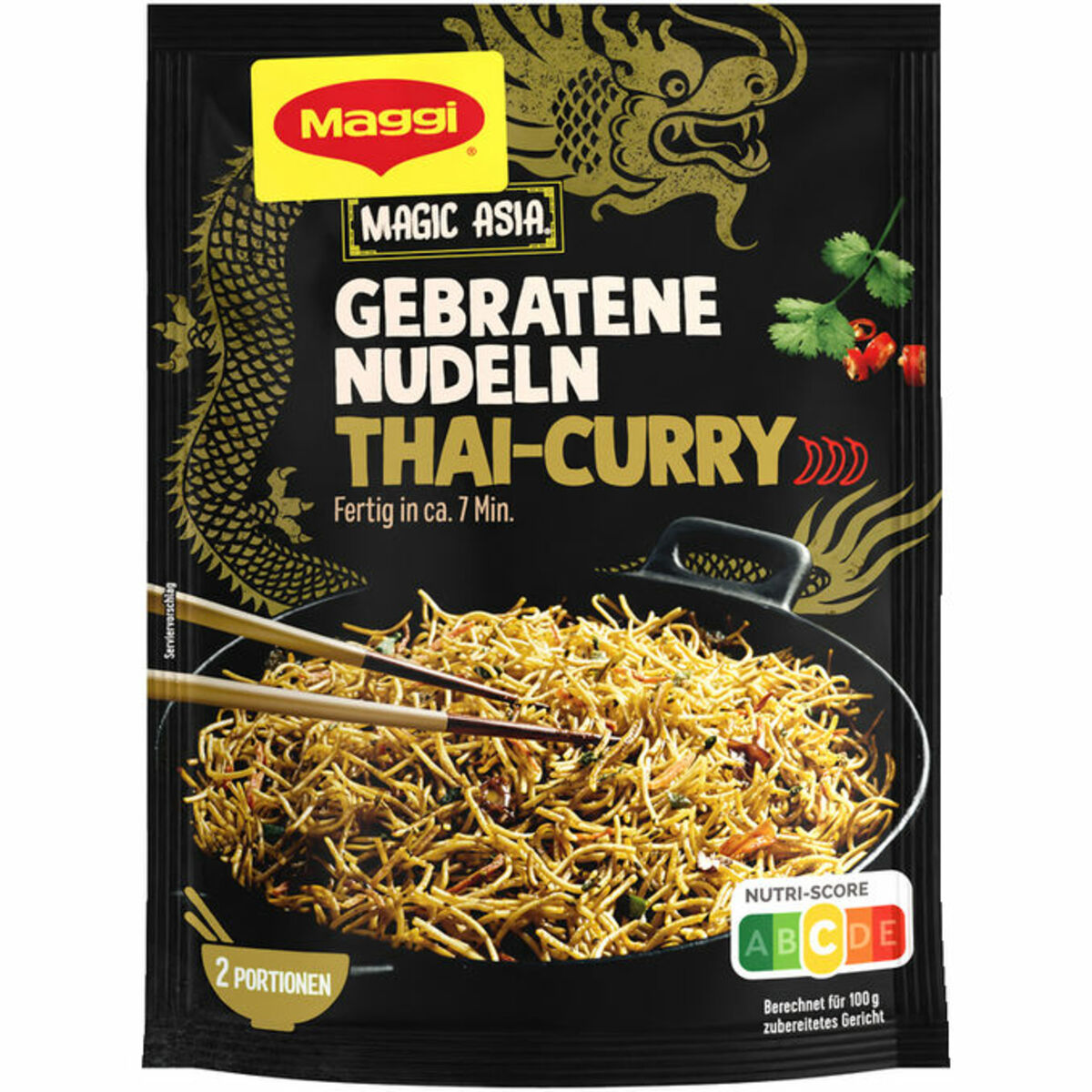 Bild 1 von Maggi 2 x Magic Asia Gebratene Nudeln Thai Curry