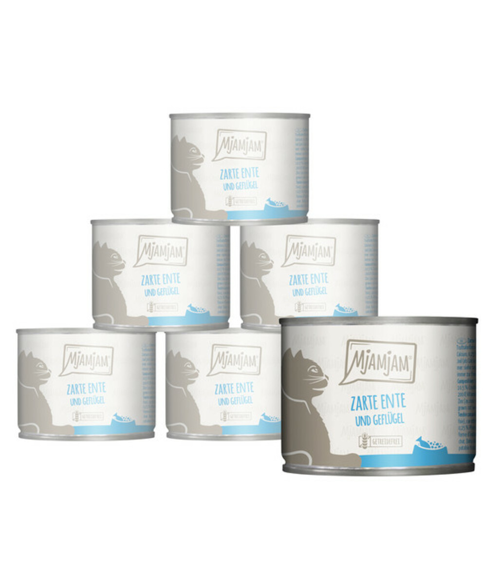 Bild 1 von MjAMjAM® Nassfutter für Katzen zarte Ente & Geflügel, Adult