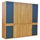 Bild 1 von Linea Natura Kleiderschrank, Eiche Artisan, Wildeiche, Anthrazit, Holzwerkstoff, Wildeiche, massiv, 6 Fächer, 256.8x225x58 cm, Beimöbel erhältlich, Schlafzimmer, Kleiderschränke, Drehtürenschrä