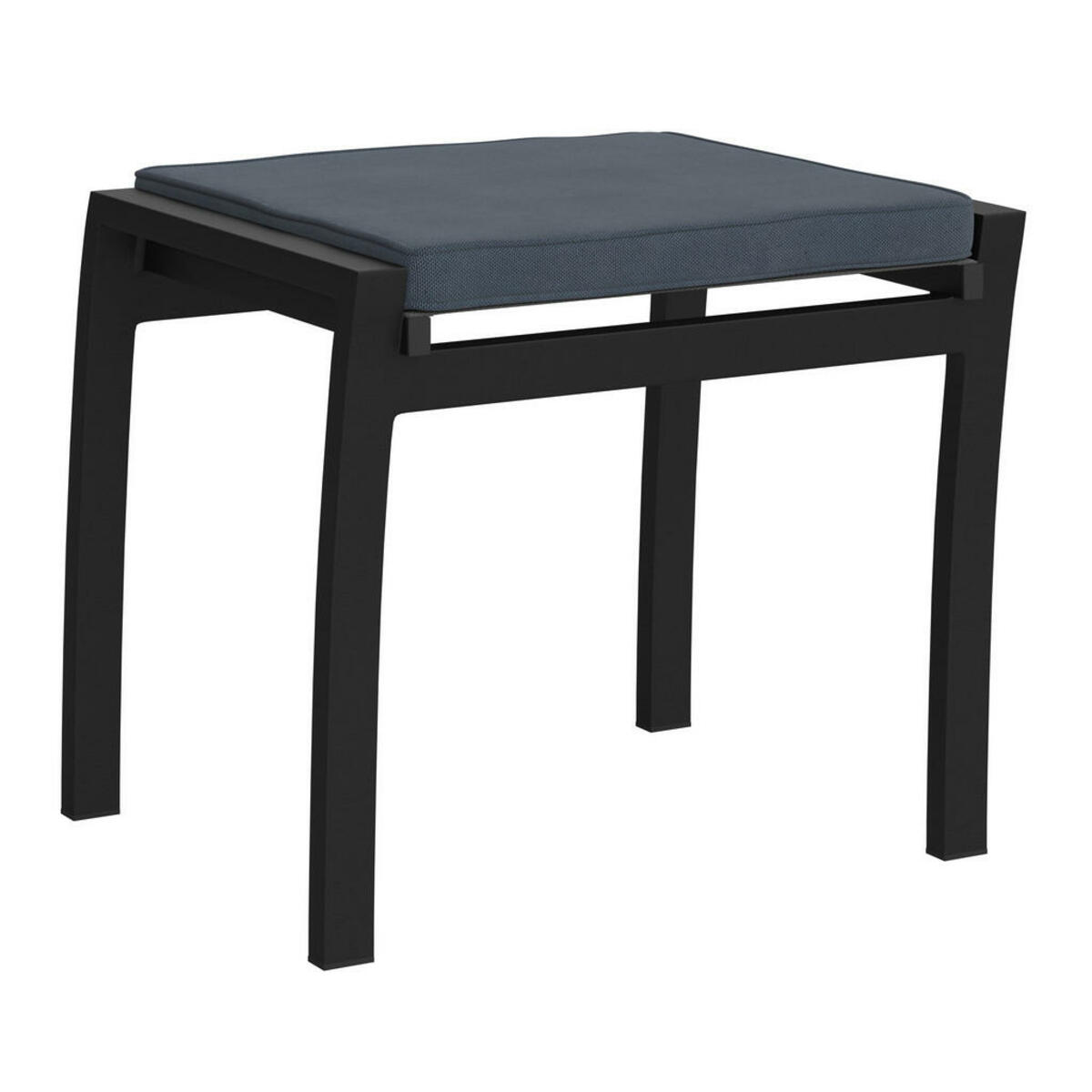 Bild 1 von Ambia Garden Gartenhocker, Anthrazit, Grau, Metall, Textil, rechteckig, 58x50.5x46 cm, Gartenmöbel, Gartenstühle