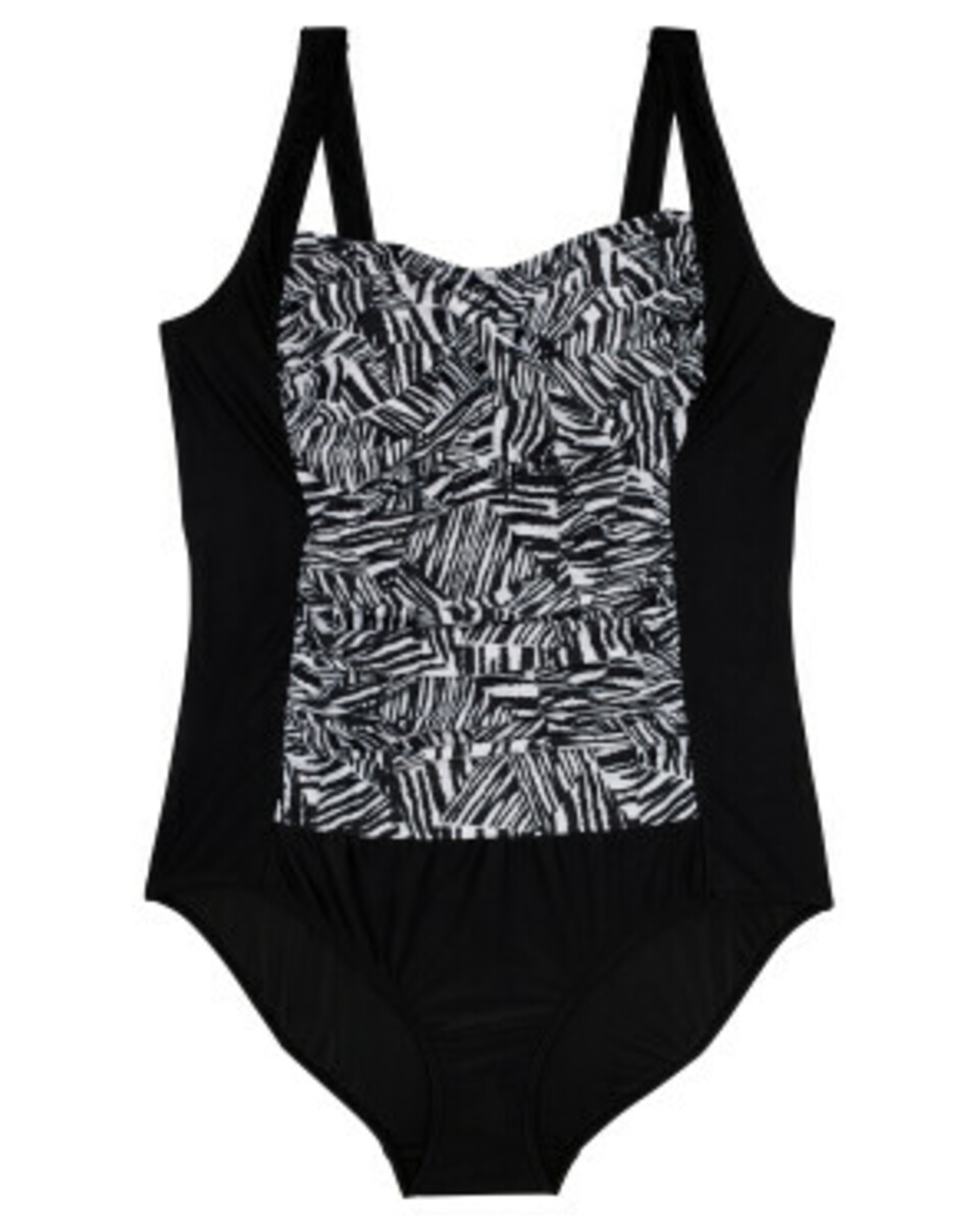 Bild 1 von Badeanzug mit Raffungen
       
      Janina curved, breite Träger
     
      schwarz