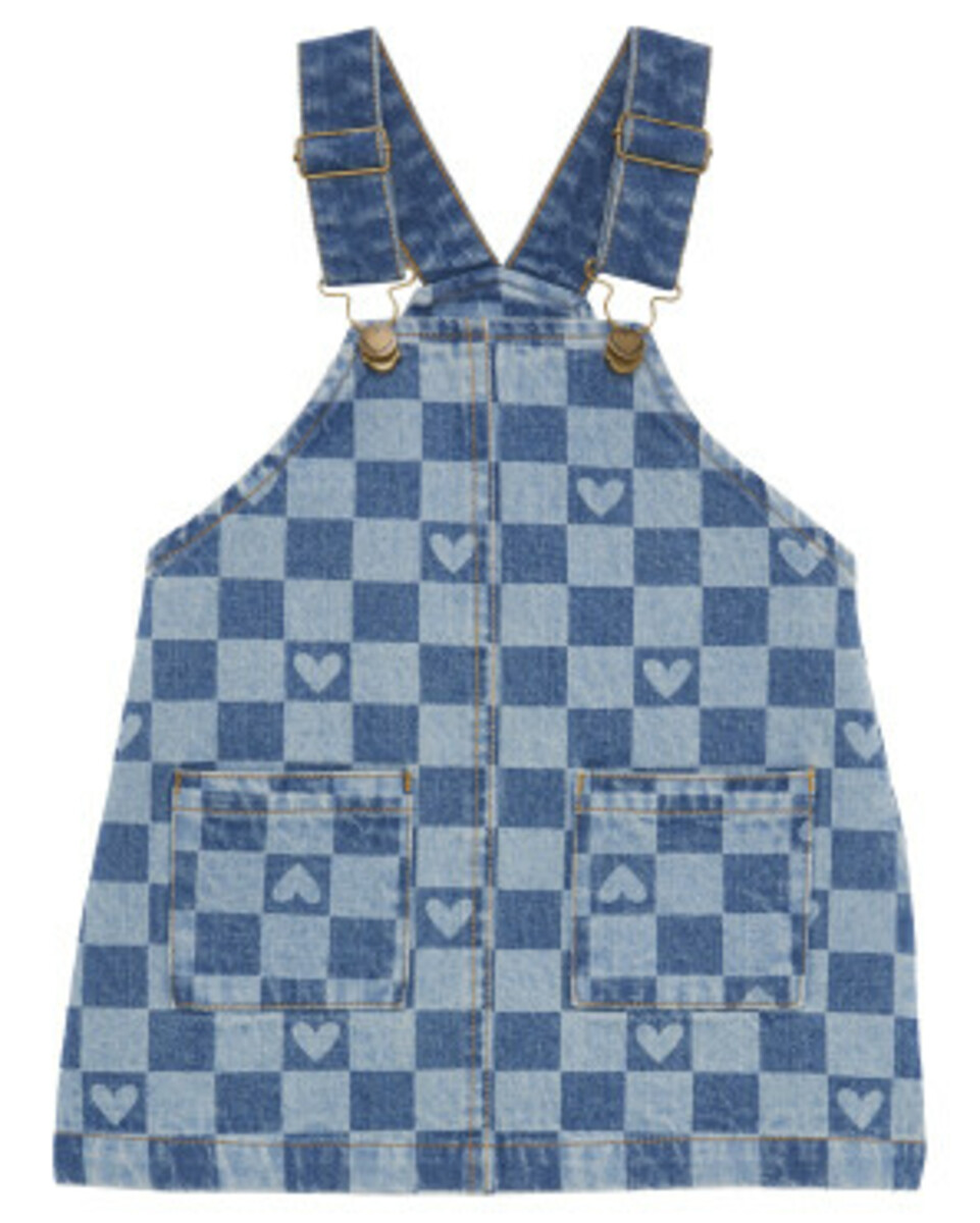 Bild 1 von Kariertes Jeans-Latzkleid
       
      Ergee, verstellbare Träger
     
      jeansblau