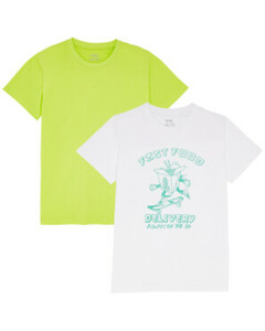 T-Shirts Baumwolle
       
      2er-Pack, Y.F.K.
     
      hellgrün/Weiß