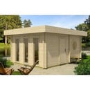 Bild 1 von Finntherm Gartensauna Cubus-70 D Naturbelassen 507 cm x 387 cm Wandstärke 70 mm