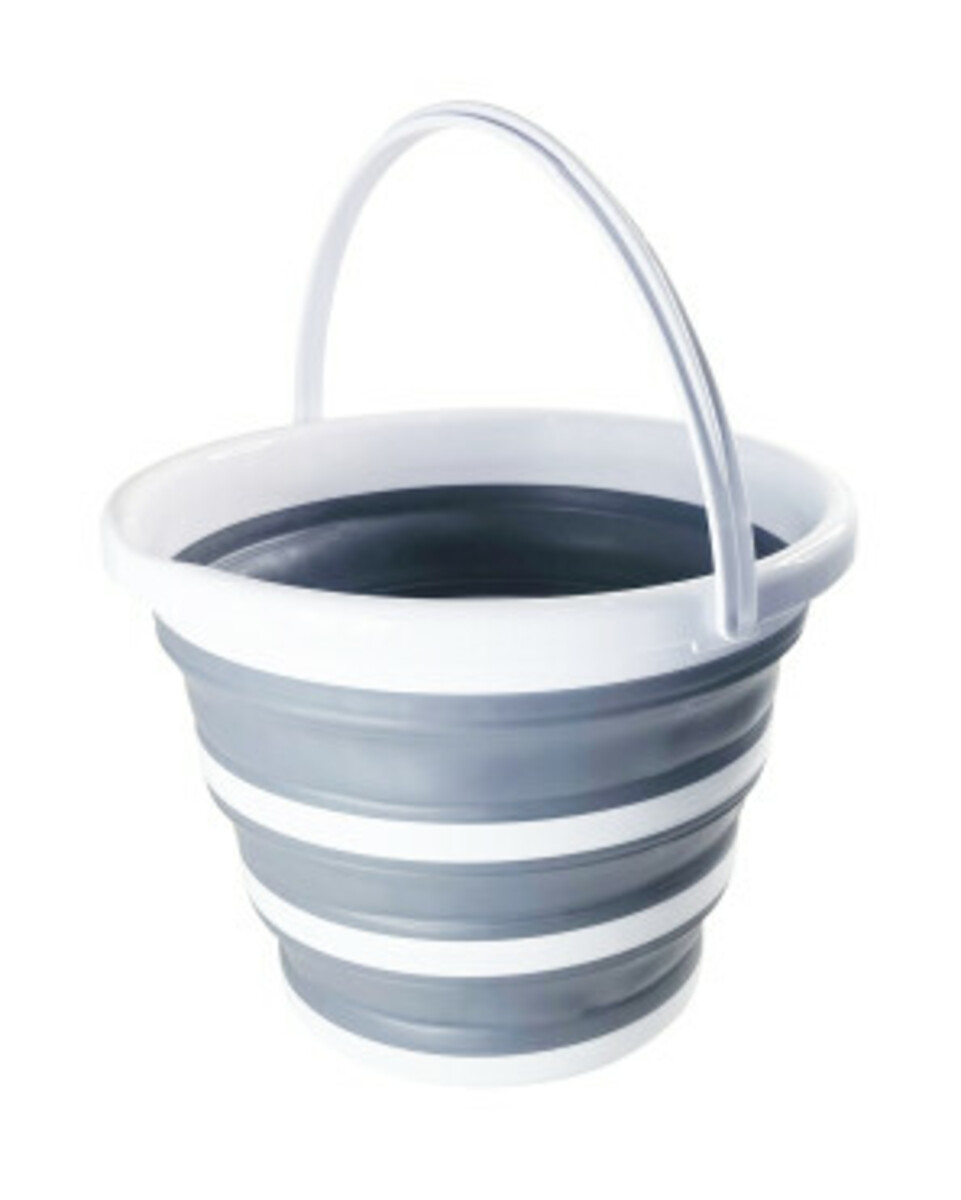 Bild 1 von Eimer
       
      zusammenklappbar, ca. 10 l
     
      grau/weiß