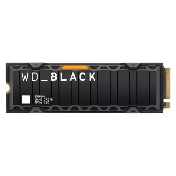 Bild 1 von WD_BLACK SN850X NVMe-SSD 1 TB, mit Kühlkörper (00215303)