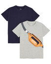 Bild 1 von Lässige T-Shirts
       
      2er-Pack, Y.F.K.
     
      grau/blau