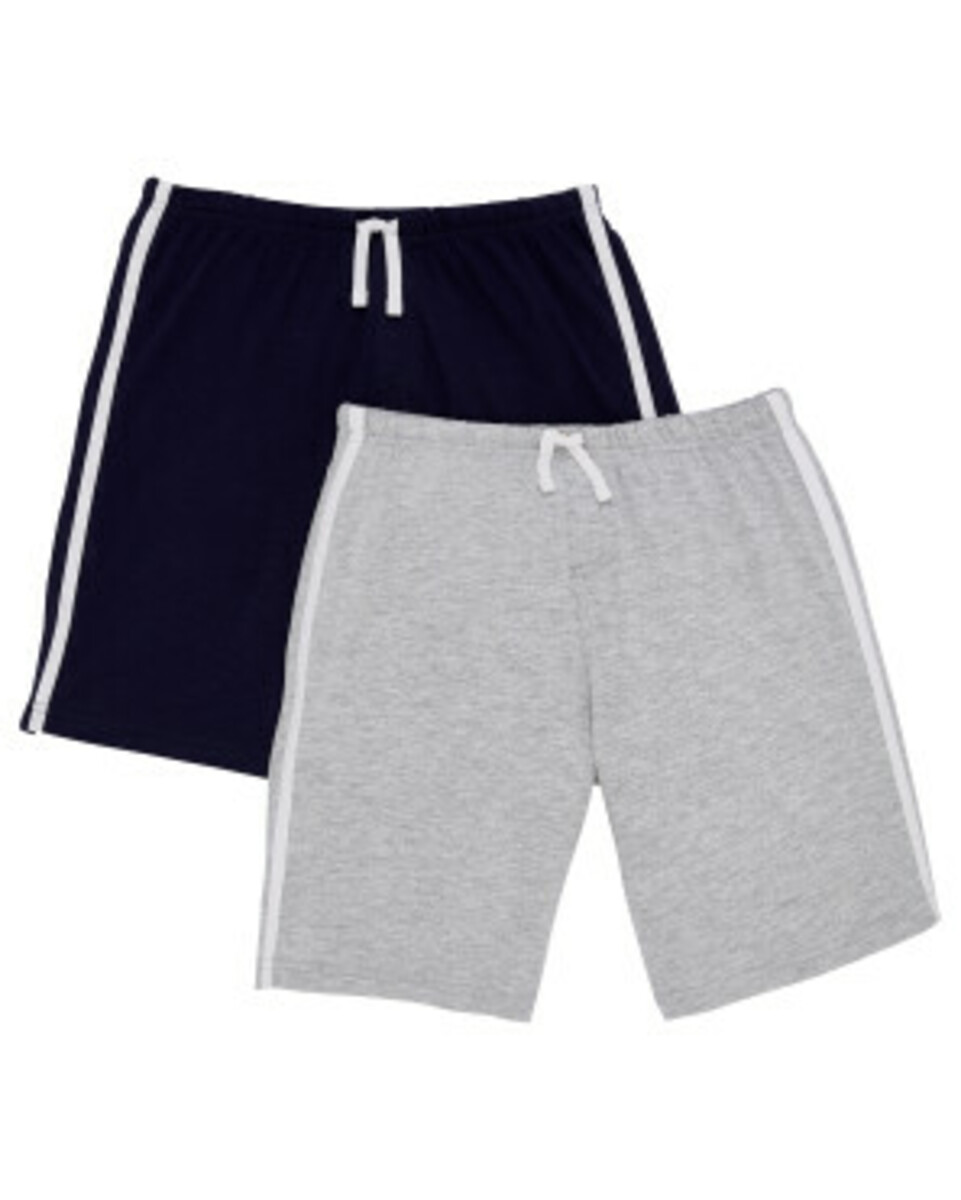 Bild 1 von Lässige Sweatshorts
       
      2er-Pack, Y.F.K., Seitentaschen
     
      grau/blau