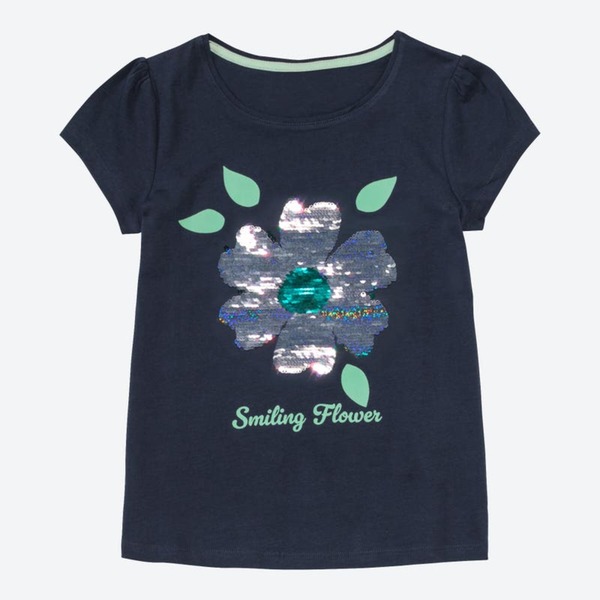 Bild 1 von Mädchen-T-Shirt mit Wendepailletten