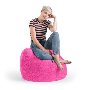 Sitting Point Sitzsack Fluffy 220 l Pink