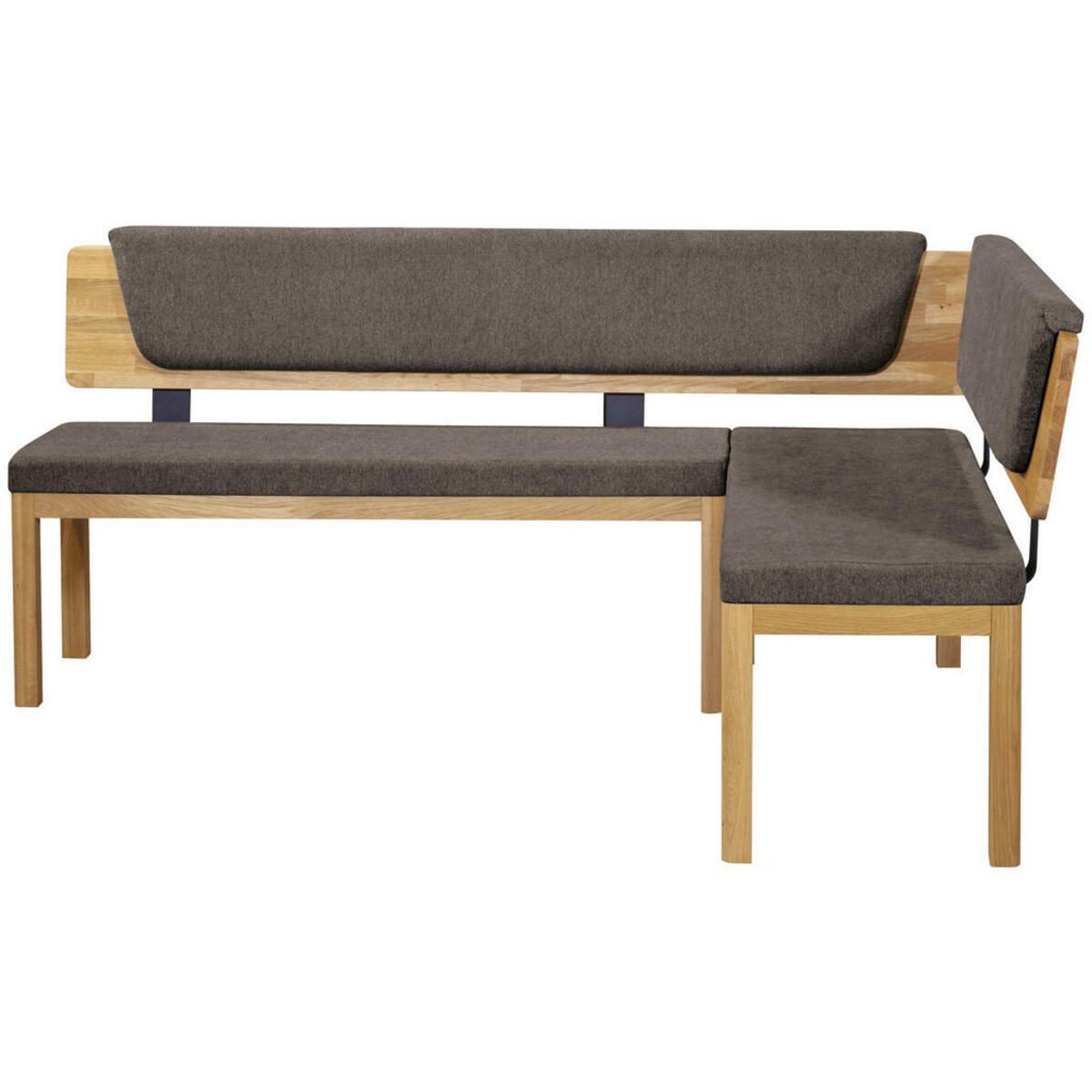 Bild 1 von Linea Natura Eckbank, Braun, Eiche, Holz, Textil, Eiche, vollmassiv, 4-Sitzer, Eckteil, L-Form, 208x171 cm, Stoffauswahl, mit Rückenlehne, Esszimmer, Bänke, Eckbänke