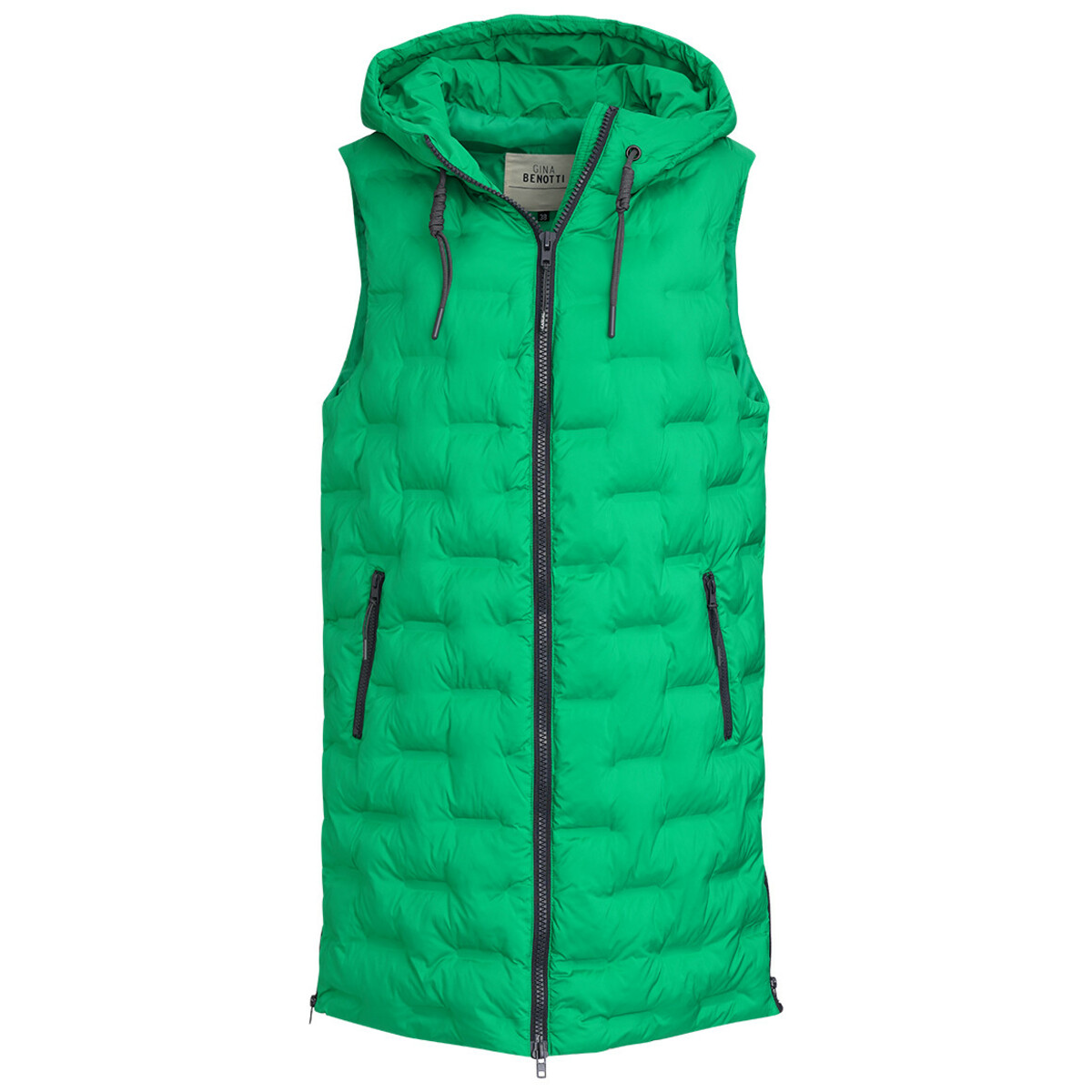 Bild 1 von Damen Steppweste mit Zipper-Details GRÜN