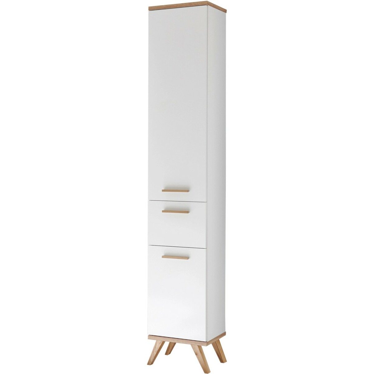 Bild 1 von Pelipal Bad-Hochschrank Quickset 923 Weiß Glanz-Riviera Eiche 35,5 cm