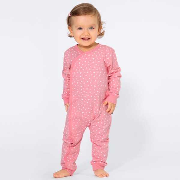 Bild 1 von Baby-Mädchen-Schlafanzug mit Herzmuster