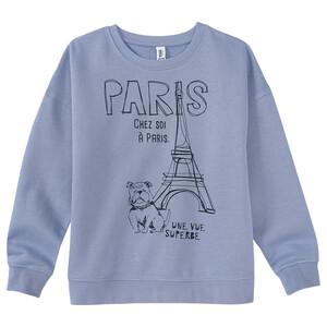 Jungen Sweatshirt mit Paris-Motiv BLAU