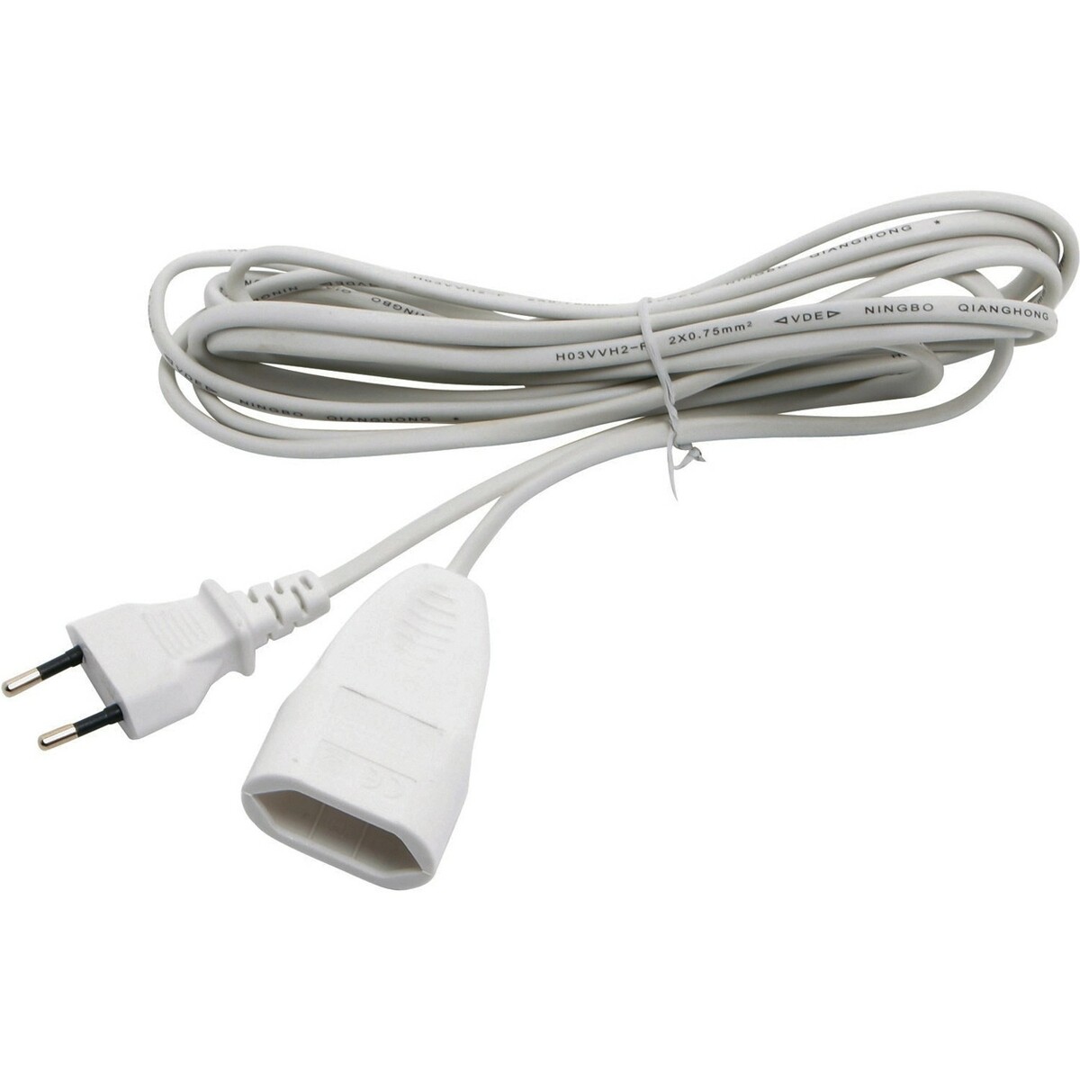 Bild 1 von Euro Verlängerungskabel Weiß 3 m