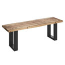 Bild 1 von Ambia Garden Sitzbank, Holz, Metall, Akazie, massiv, 3-Sitzer, 200x45x40 cm, Fsc, Esszimmer, Bänke, Sitzbänke