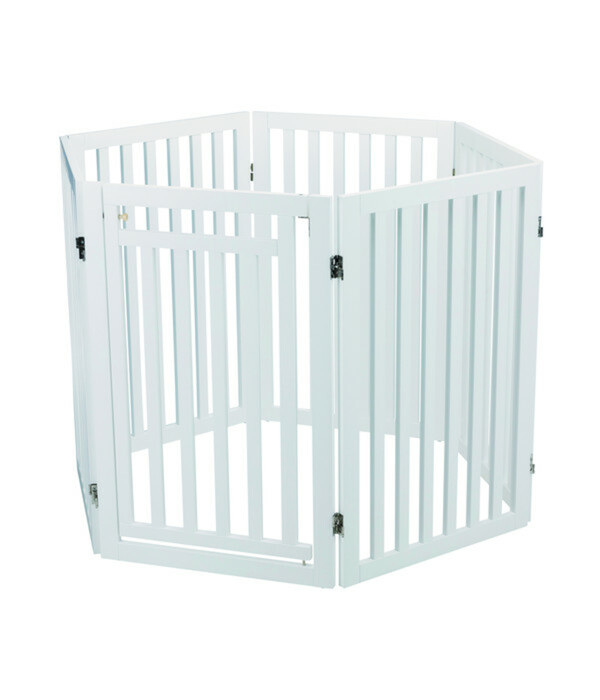 Bild 4 von Trixie Absperrgitter mit Tür, 4-teilig, ca. B60-160/H81 cm