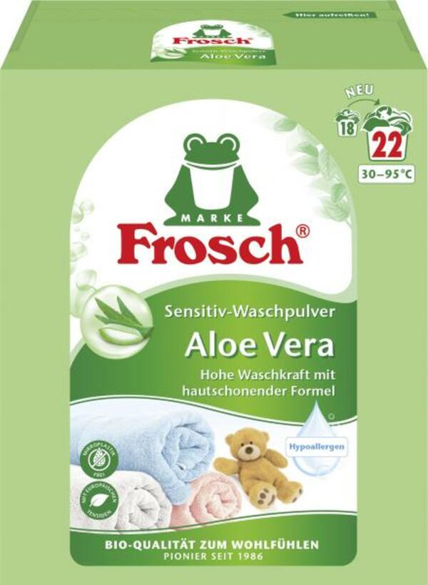 Bild 1 von Frosch Sensitiv Waschpulver Aloe Vera