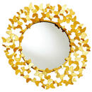 Bild 1 von Ambia Home Wandspiegel, Gold, Metall, Glas, Metalloptik, rund, 92x92x5 cm, Wohnspiegel, Wandspiegel