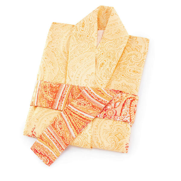 Bild 1 von Bassetti Kimono Mergellina, Orange, Textil, Paisley, Gr. S/M, unisex, Textiles Vertrauen - Oeko-Tex®, Badtextilien, Bademäntel