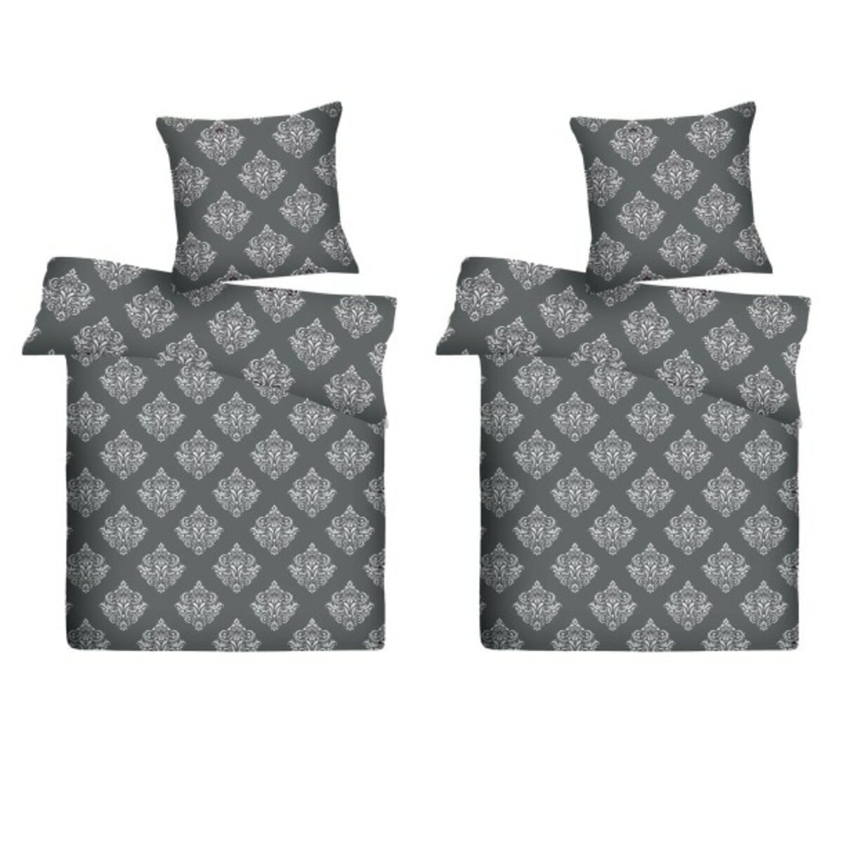 Bild 1 von 2er Set - Bettwäsche Metallicdruck Ornamente