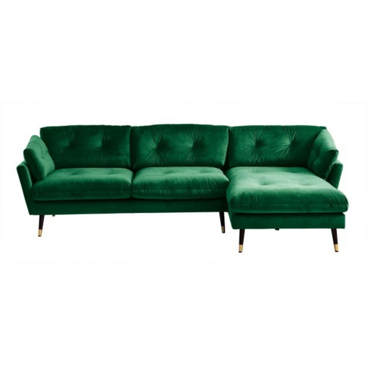 Bild 1 von Ecksofa Japan Samtoptik Grün 270x155