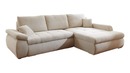 Bild 1 von Ecksofa Cordbezug beige 280 x 175 cm Schlaffunktion - ROCHELLE