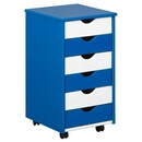 Bild 1 von Rollcontainer Beppo 35x65,6x39 cm Blau/Weiß