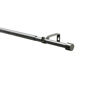 Gardinenstange Metall mit Endkappe ca. 190-340 cm